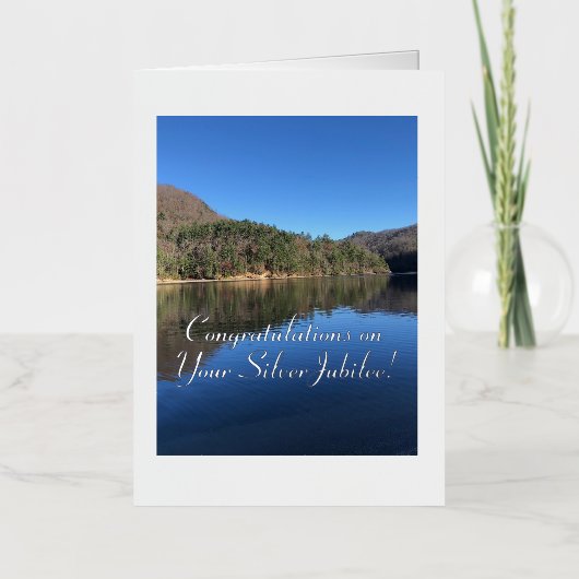 Elégant, Félicitations Jubilé d'argent, Carte (Recto)