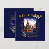 Elegant Feliz Natal e Próspero Ano Portugees (Voorkant / Achterkant)