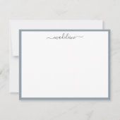 Elegant Feminine Handwrite Calligraphy Note Kaart Notitiekaartje (Voorkant)