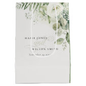 Elegant Fern Eucalyptus Greenery Medium Cadeauzakje (Achterkant)