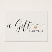 Elegant Festive Faux Gold Heart Warm White (Devant)