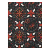 Elegant, festive feel symmetrical floral pattern tafelkleed (Voorkant)