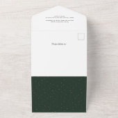 Elegant Festive Gold Merry-kerstscript Foto All In One Uitnodiging (Buitenkant)