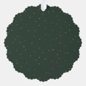 Elegant Festive Gold Merry-kerstscript Foto Ornament Kaart (Achterkant)