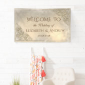 Elegant Festive Gold Wedding Banner (Insitu)