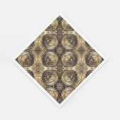 Elegant Festive Golden Decorative Gold Pattern Servetten (Hoek)