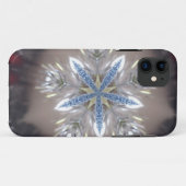 Elegant Festive-kerstster: Shiny Blue White Case-Mate iPhone Case (Achterkant (horizontaal))