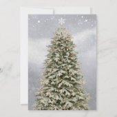 Elegant festive kersttree Uitnodiging (Achterkant)