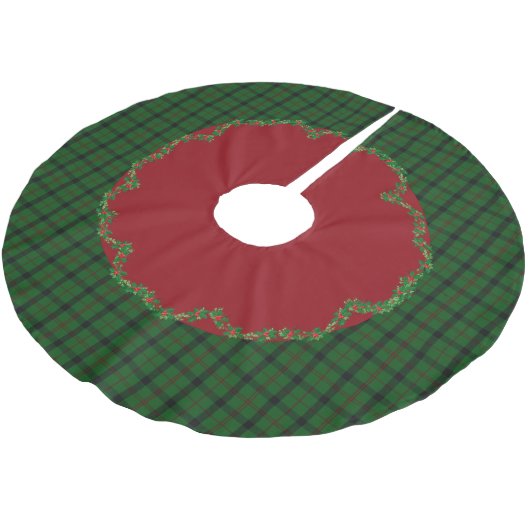 Elegant Festive Scottish Kincaid Play Tree Skirt Kerstboom Rok (Gekanteld)