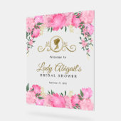 Élégant Fête de Mariage Florale Rose Pâle Victorie (Angle)