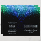 Élégant feu de couleur paon bokeh programme de mar (Devant / Derrière)