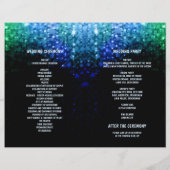 Élégant feu de couleur paon bokeh programme de mar (Dos)