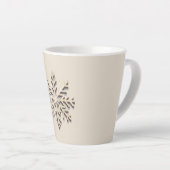Élégant Feu de neige Fête Latte Mug (Angle droit)