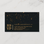 Elégant feu Sky Lantern Mariage Carte RSVP (Devant)