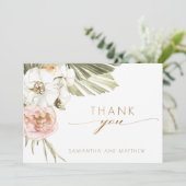 Élégant Feuille Mariage de Merci Floral séché (Debout devant)