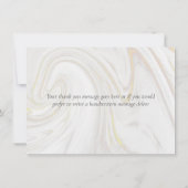 Élégant Feuille Merci en marbre (Dos)