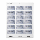 Élégant Feuilles Argent Retourner les étiquettes d (Feuille entière)