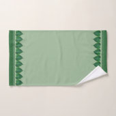 Elégant Feuilles de Bodhi sur Light Laurel Green (Serviette à main)