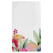 Elegant Field Flowers Wedding Favor Gift Bag Klein Cadeauzakje (Achterkant)