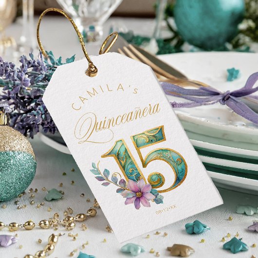 Elegant Fiesta Quinceanera Nummer 15 ID1029 Cadeaulabel