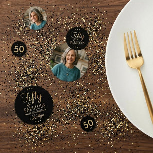 Elegant Fifty en Fabulous! 50ste verpartij Confetti