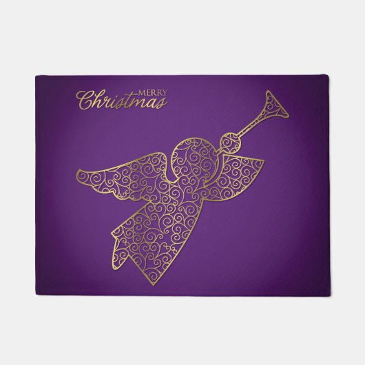 Elegant filigree angel deurmat (Voorkant)