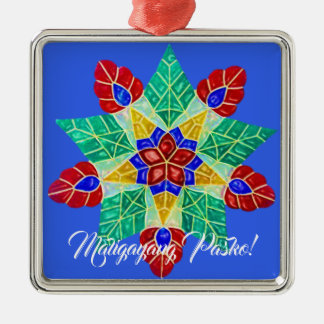 Elegant Filipino Parol Style, FilAm, Filipijnen Metalen Ornament