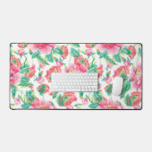 Élégant Fille Lumineuse Motif Fleurs Roses (Clavier et souris)