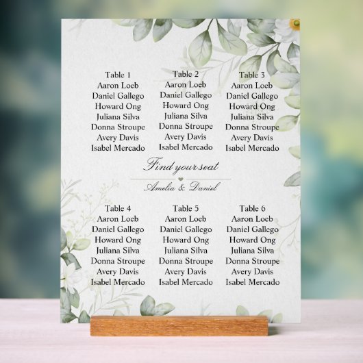Elegant “Find Your Seat” Wedding Sign (Neutre)
