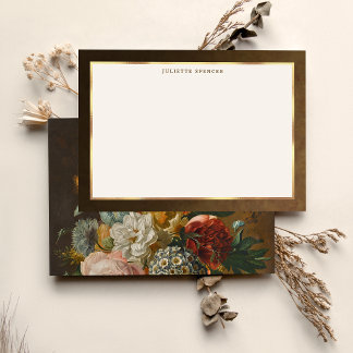 Elegant Fine Art Floral Still Life  Notitiekaartje