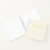 Elegant Fine Line Gold White Stripe Bullet Journal Notitieboek (Binnen)