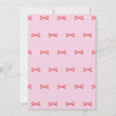 Elegant First Birthday Invitation. Kaart (Achterkant)