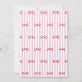 Elegant First Birthday Invitation. Kaart (Achterkant)