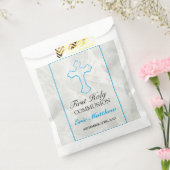 Elegant First Community Blue Cross met Marble Bedankzakje (Gezegeld)