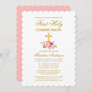 Elegant First Community Waterverf Pink Floral Kaart