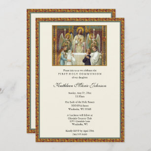 Elegant First Heilige Communauteit Boy Girl Kaart