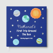 Elegant First Trip Around The Sun Boy's Birthday (Recto)