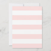 Elégant Flamant rose rose bébé douche Invitations (Dos)