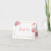 Elegant Flamingo Note Card Bedankkaart (Voorkant)