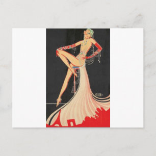 Elegant Flapper Briefkaart