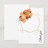 Elegant Flat Hartelijk dank Bedankkaart (Voorkant / Achterkant)