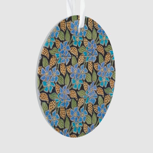 Élégant Fleur Bleu Périwinkle Floral Classic (devant)