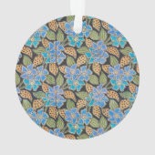 Élégant Fleur Bleu Périwinkle Floral Classic (dos)