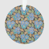 Élégant Fleur Bleu Périwinkle Floral Classic (devant)