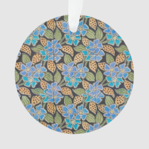 Élégant Fleur Bleu Périwinkle Floral Classic