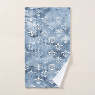 Elegant Fleur-de-Lis - Blue Sport Handdoek