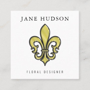 Elegant Fleur de Lis ontwerp visitekaartje