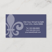 Elegant Fleur de Lis Visitekaartje (Achterkant)