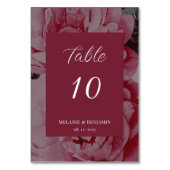 Elégant Fleur Mariage personnalisé Numéro de table (Par défaut)