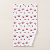 Élégant fleur sauvage aquarelle (Serviette à main)